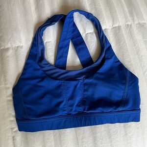 Royal blue Lululemon sports bra